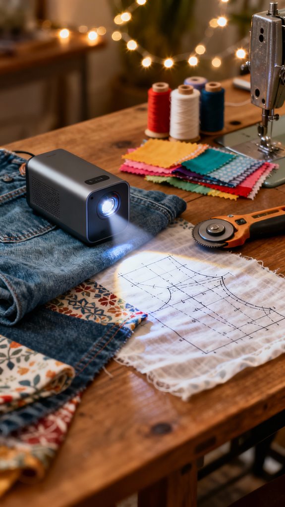 battery powered sewing projectors