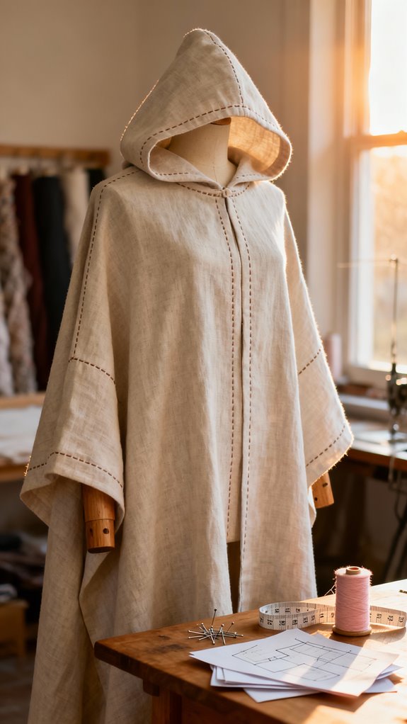 beginner cloak sewing project