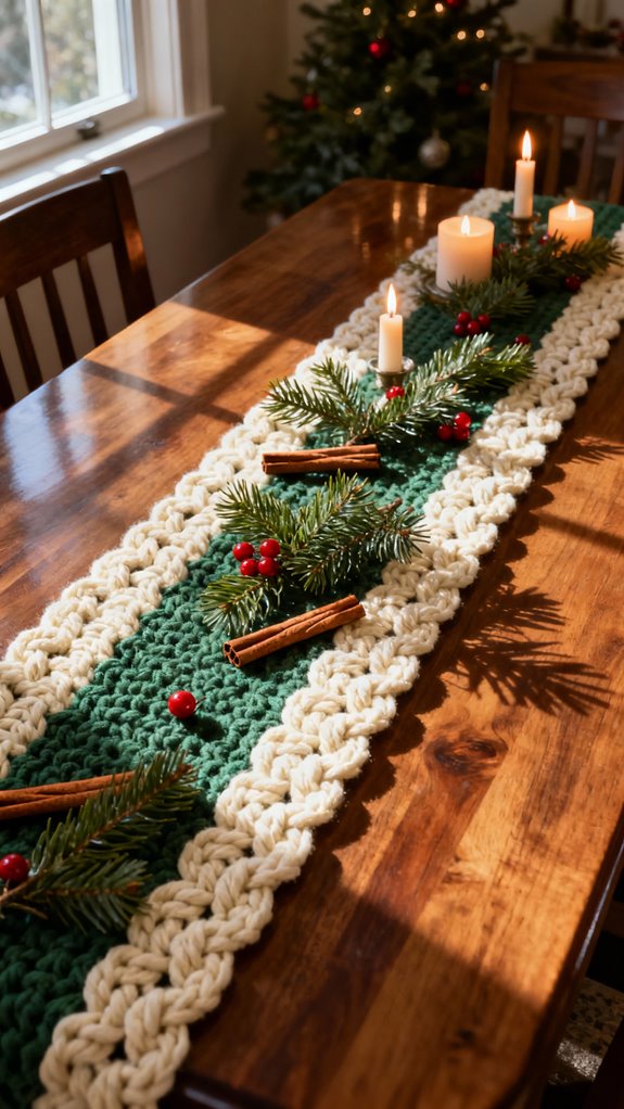 beginner double crochet runner