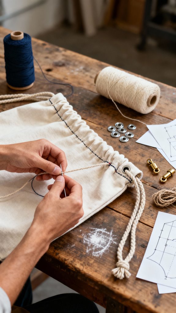 beginner friendly drawstring backpack
