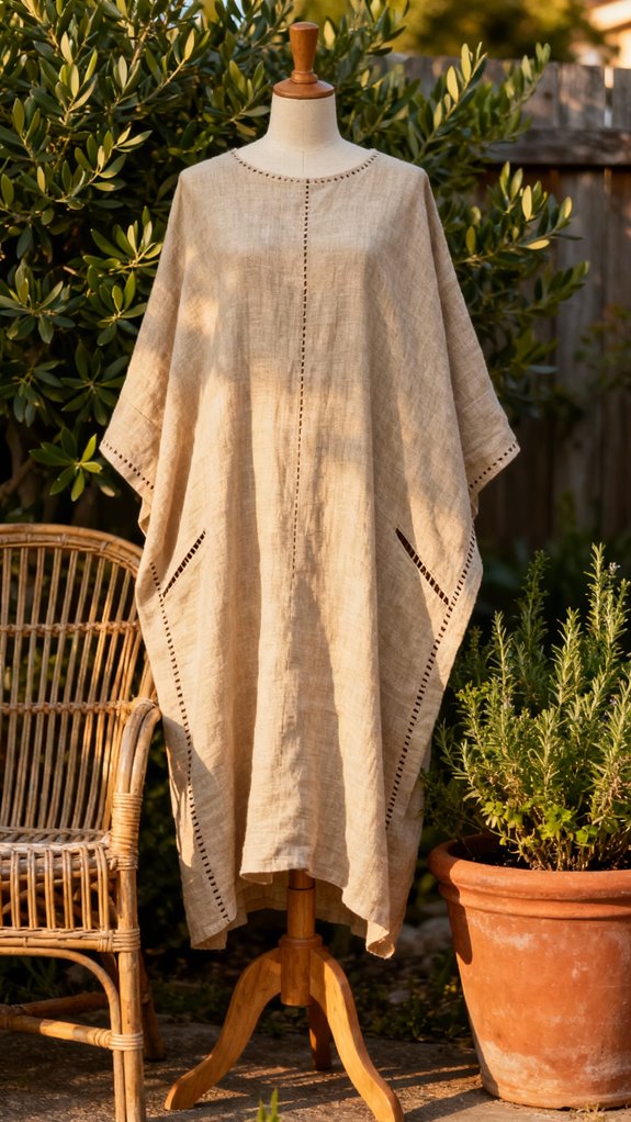 beginner friendly linen kaftan