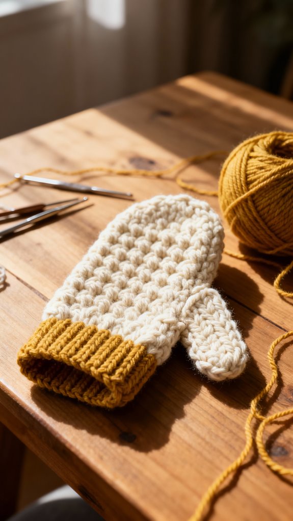 beginner friendly mitten pattern