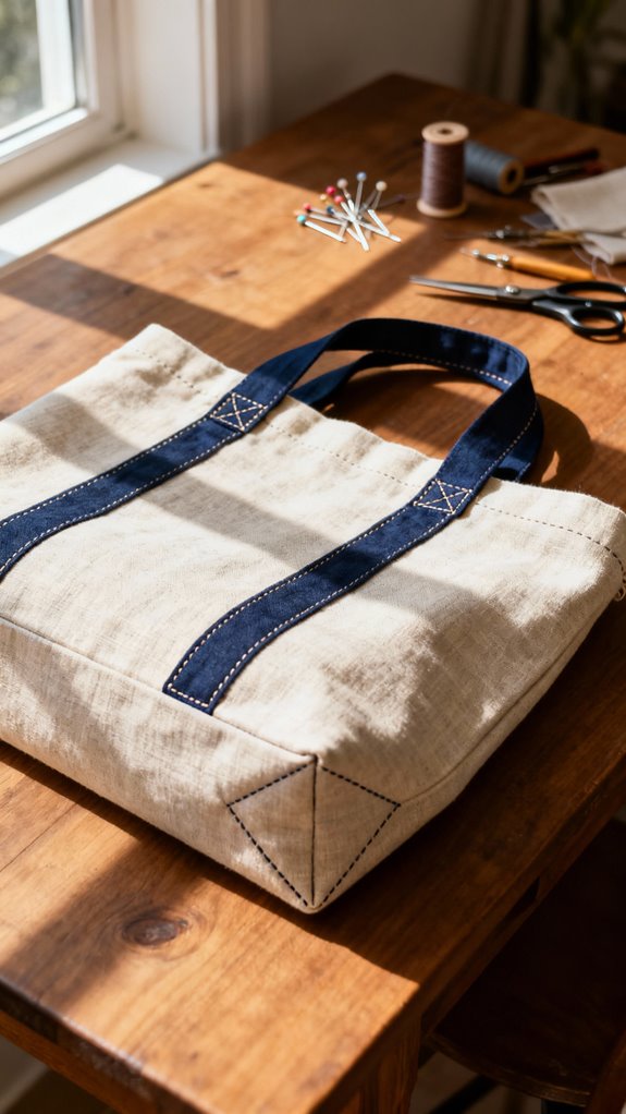 beginner friendly tote bag sewing