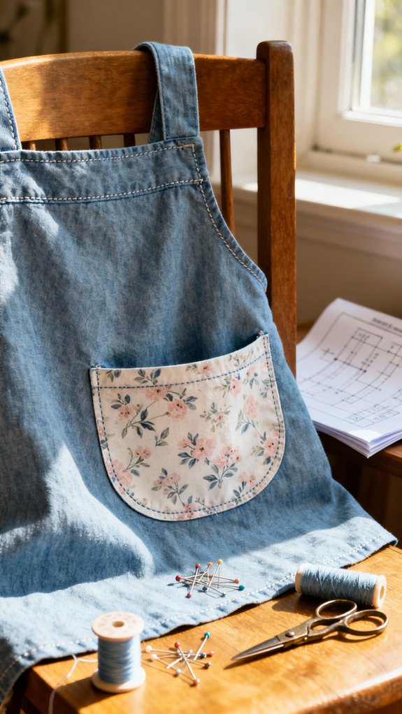 beginner friendly waist apron sewing