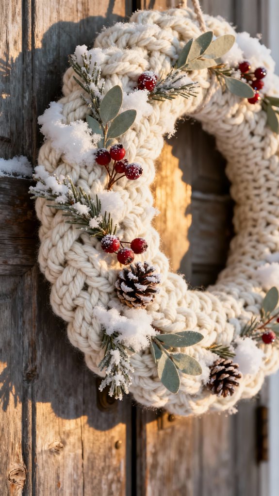 beginner friendly winter wreath