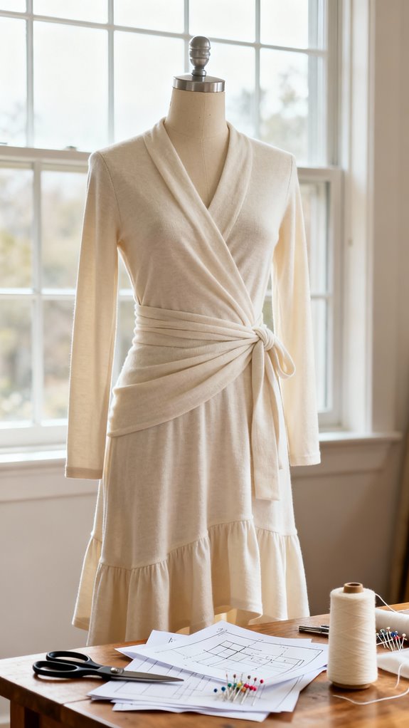 beginner friendly wrap dress
