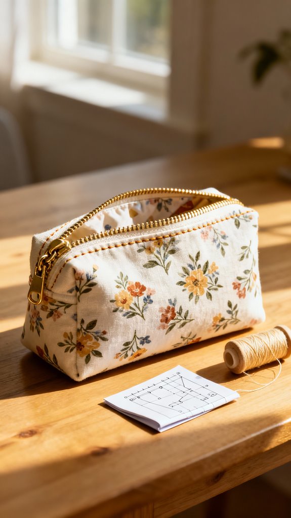beginner friendly zipper pouch tutorial