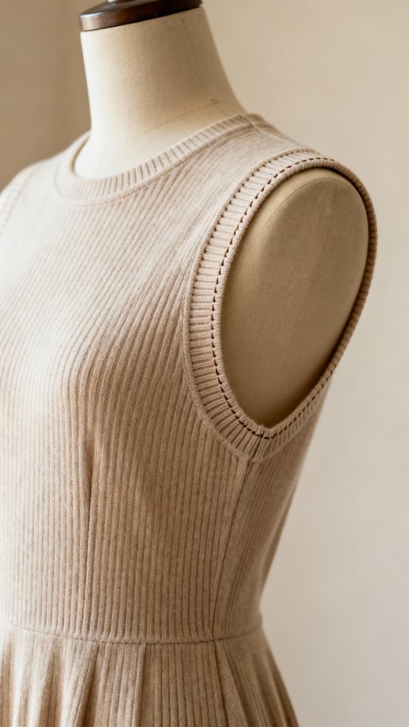 bias bound armholes sewing technique