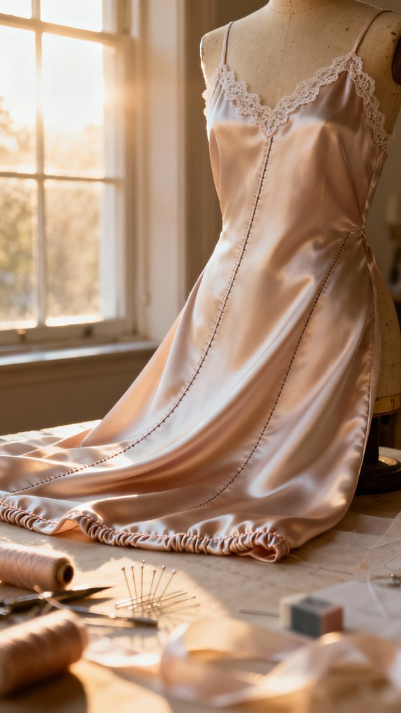 bias cut dress sewing tips