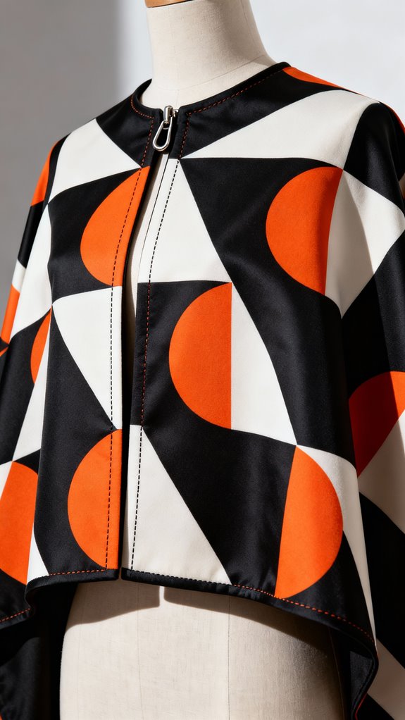 bold geometric capelet design