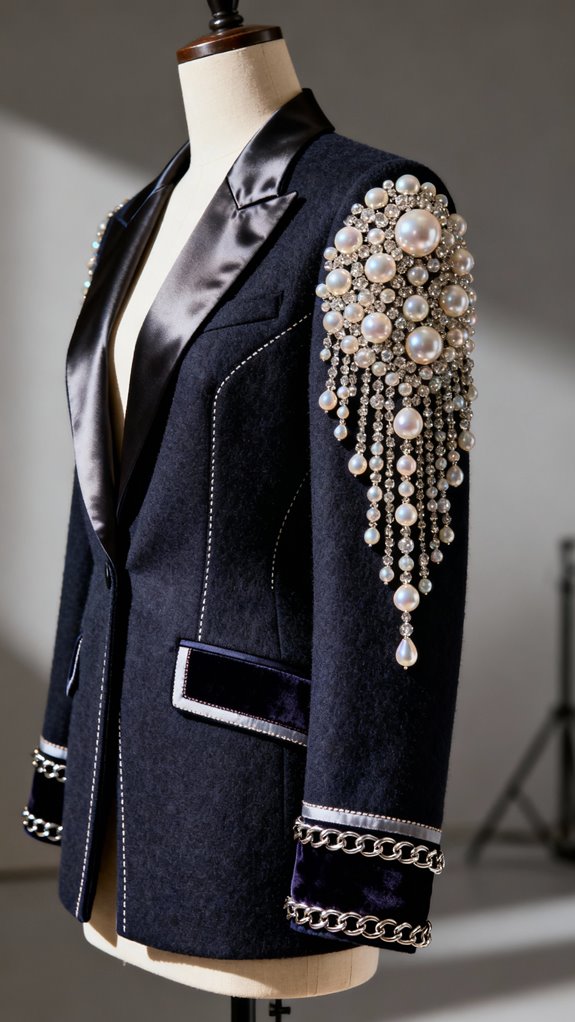 boldly embellished statement jackets