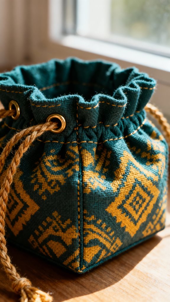 box bottom gusset dice bag