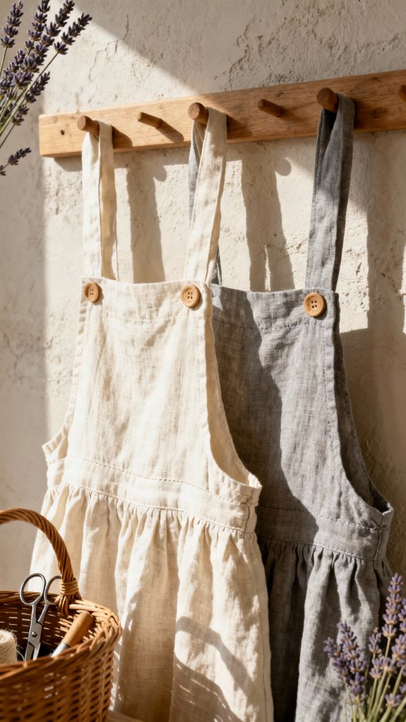 breathable linen pinafore sewing