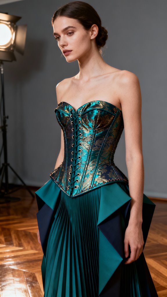 brocade corset dress tips