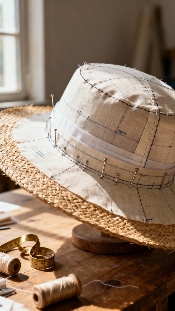 buckram enhances hat structure