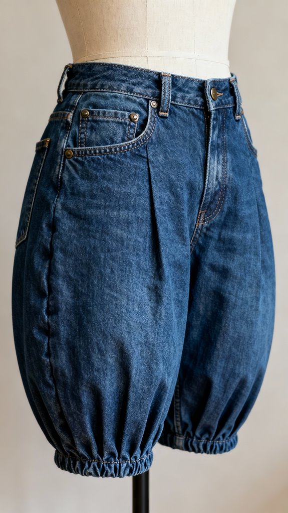 bull denim barrel pants