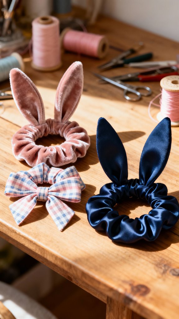 bunny ear scrunchie tutorial