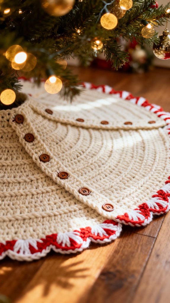 candy cane tree skirt