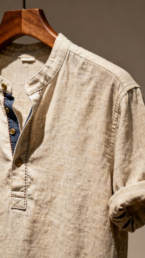 casual popover shirt construction