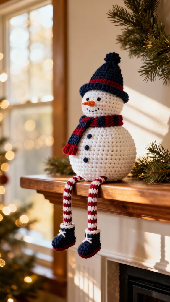 charming crochet snowman design