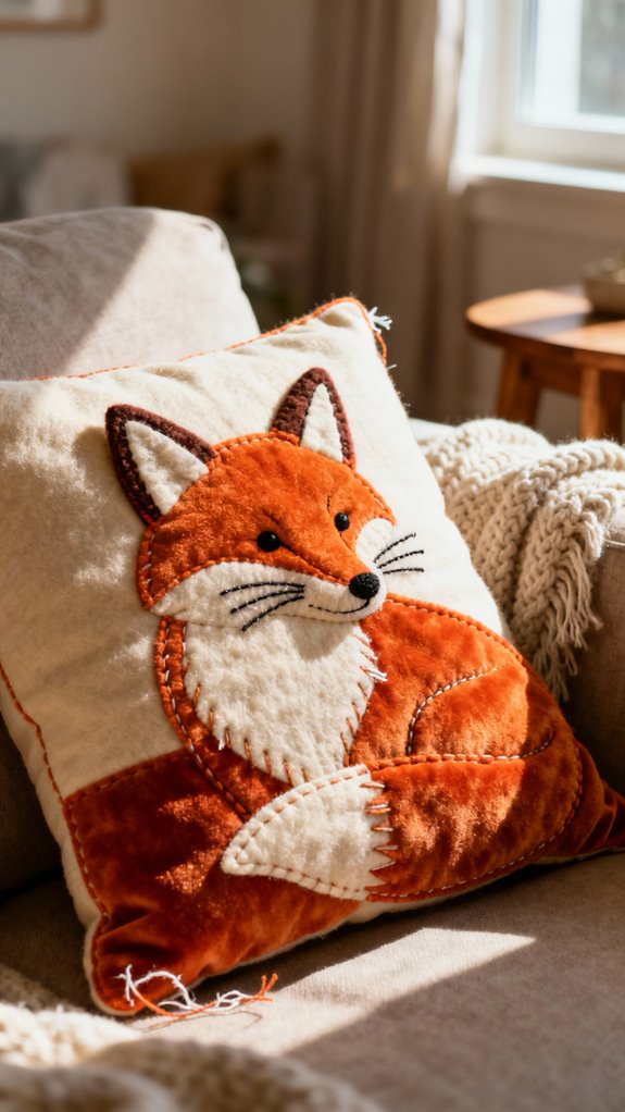 charming fox pillow cover