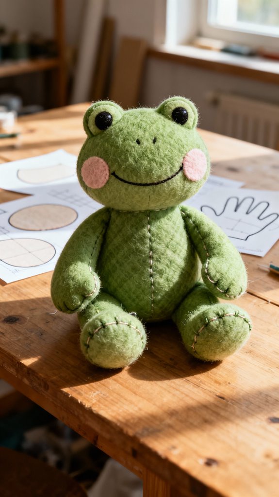 charming frog softie pattern
