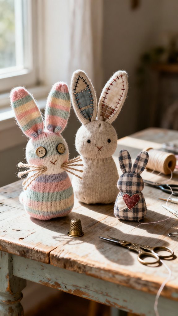 charming no sew sock bunnies