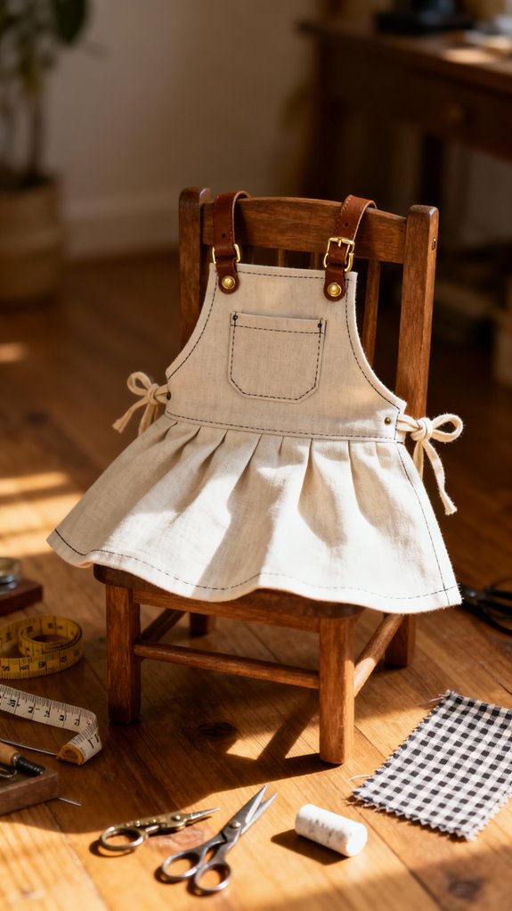 child sized apron adjustments