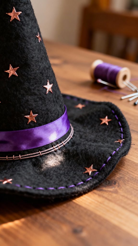 child sized secure witch hats