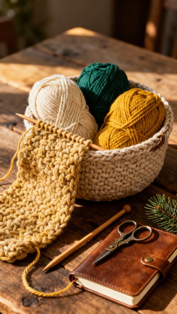 chunky crochet storage solution