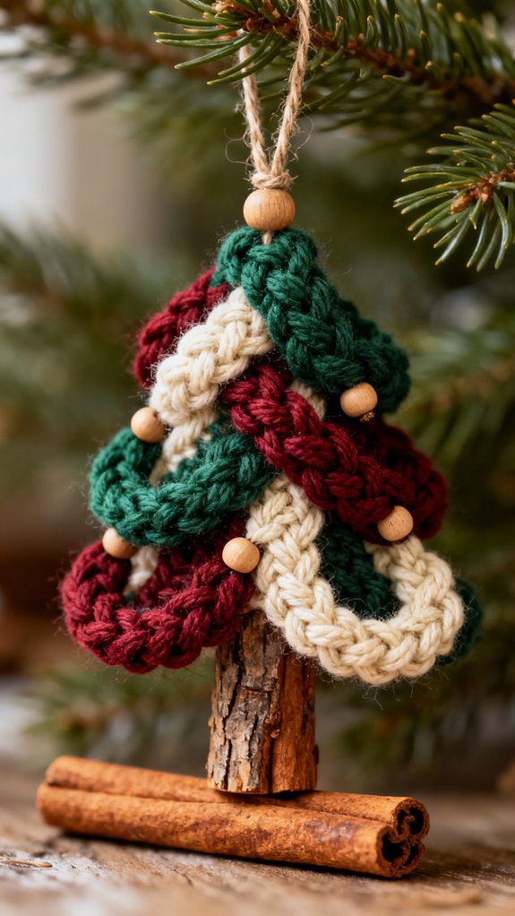 cinnamon stick tree ornaments