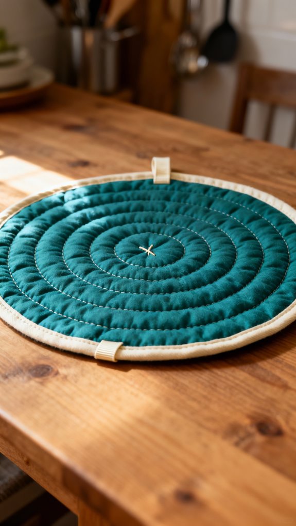 circular pot holder construction