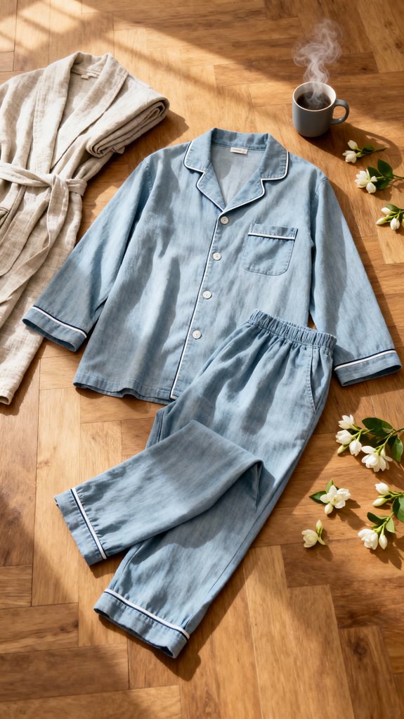 classic button front pajamas