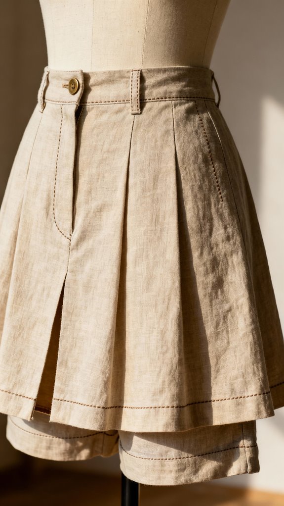 classic flared skort sewing
