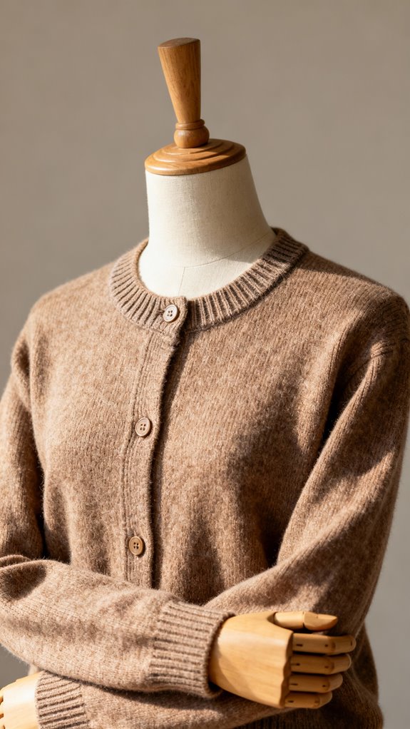 classic ribbed cardigan design