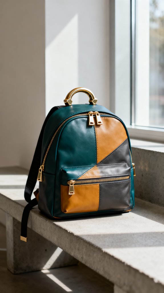 color blocked backpack design tips