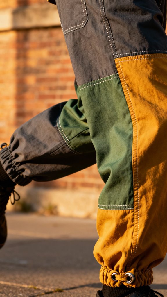 color blocked baggy pants project
