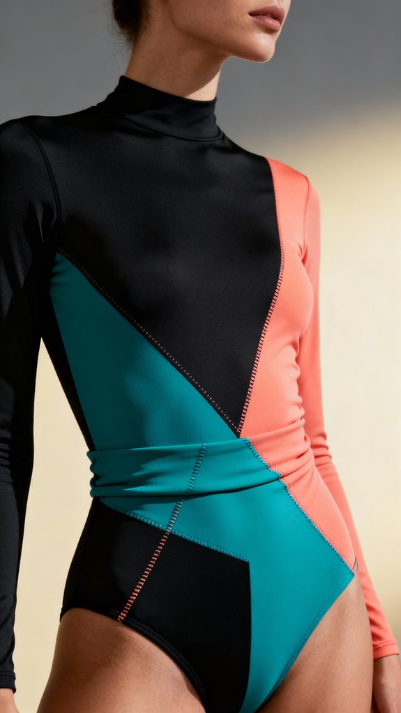color blocked bodysuit sewing tips
