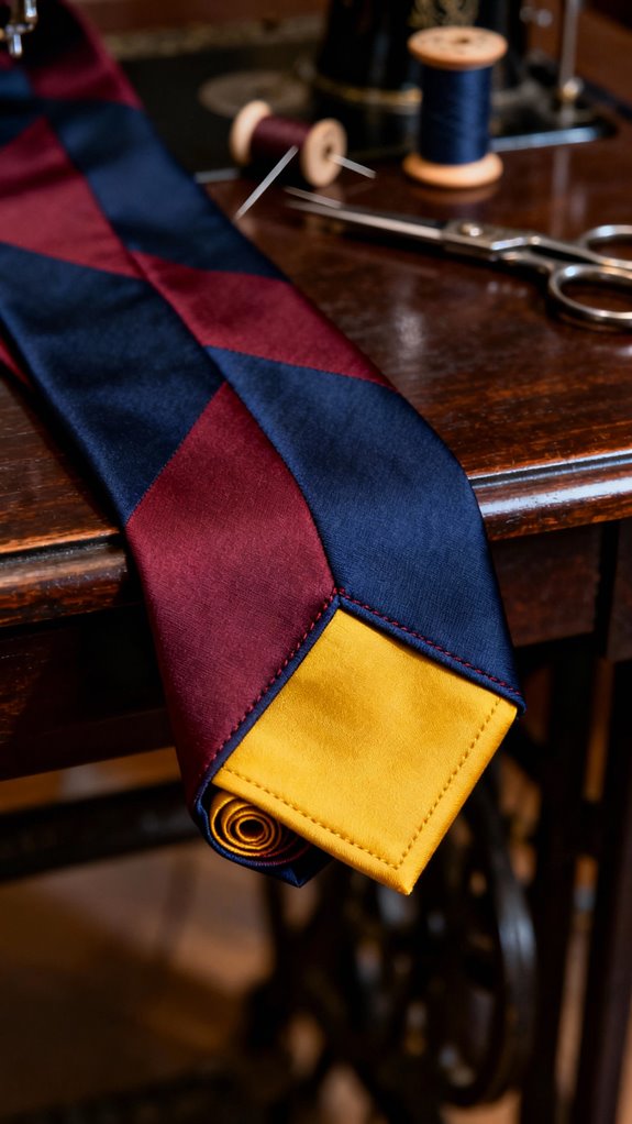 color blocked necktie design