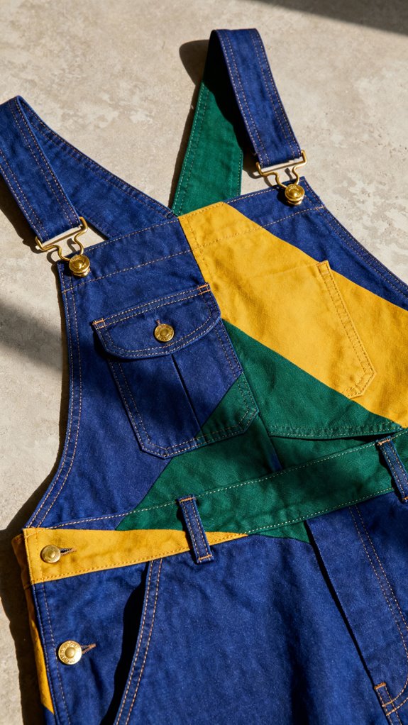 color blocked overall design techniques