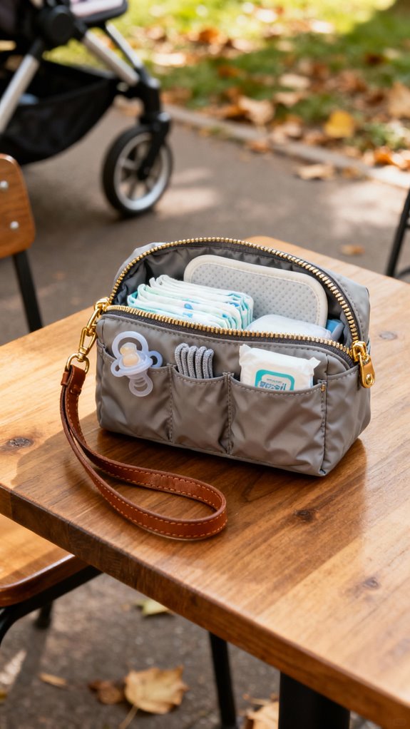 compact diaper clutch benefits