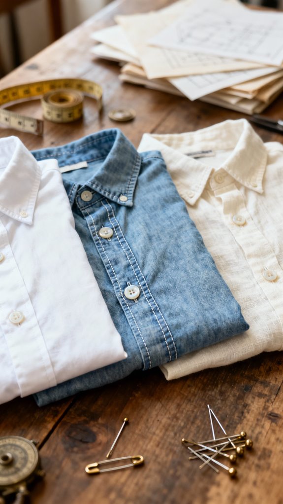 concealed placket shirt construction