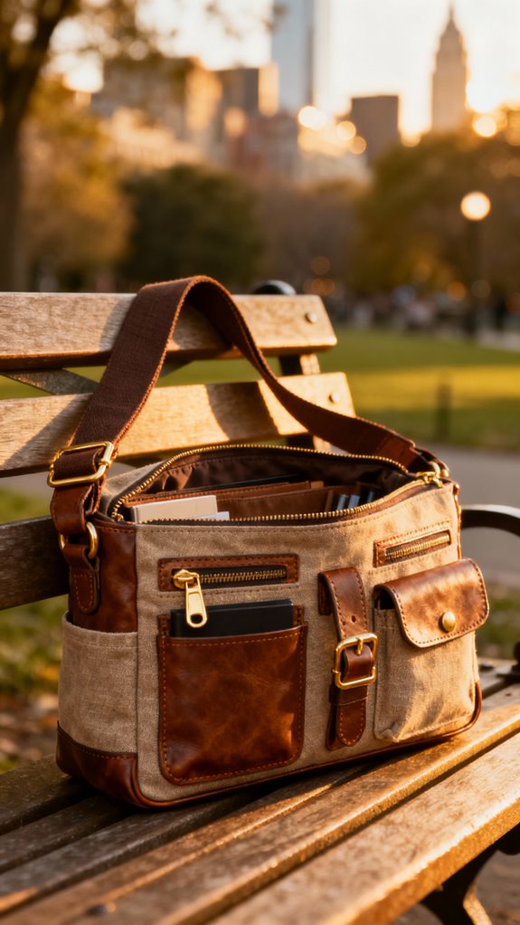 convertible multi pocket bag design