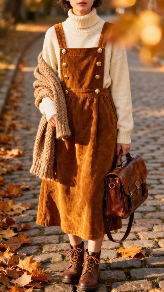 corduroy pinafores for autumn