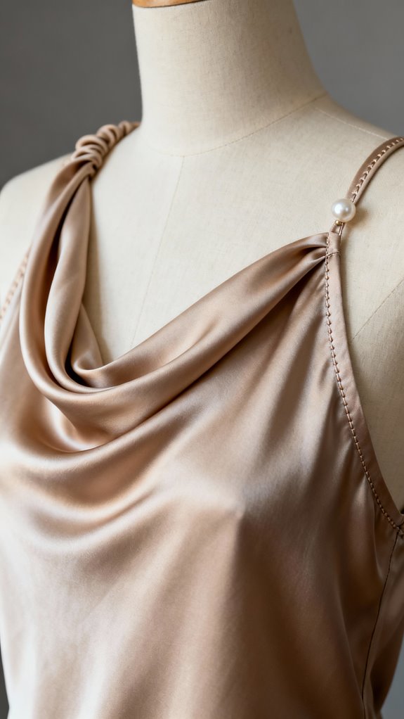 cowl neck camisole design