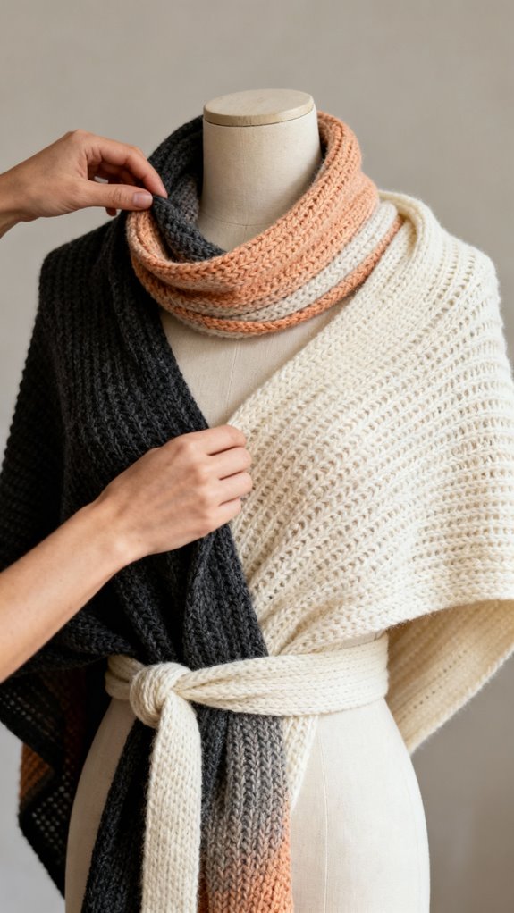 cowl neck shawl tutorial