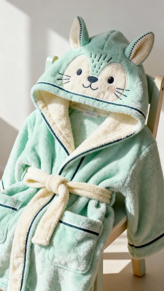 cozy animal face robe