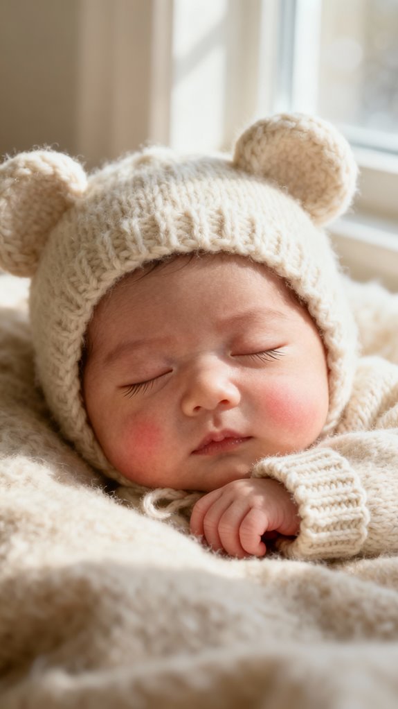 cozy bear ear hat