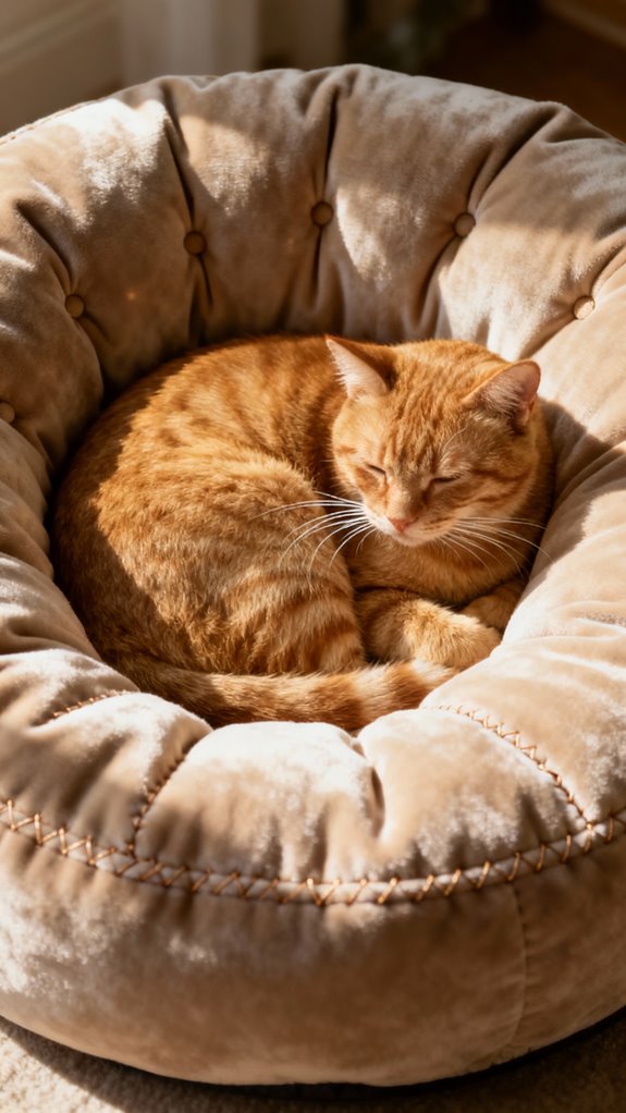 cozy cat bed design