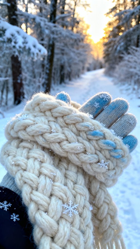 cozy crochet scarf technique